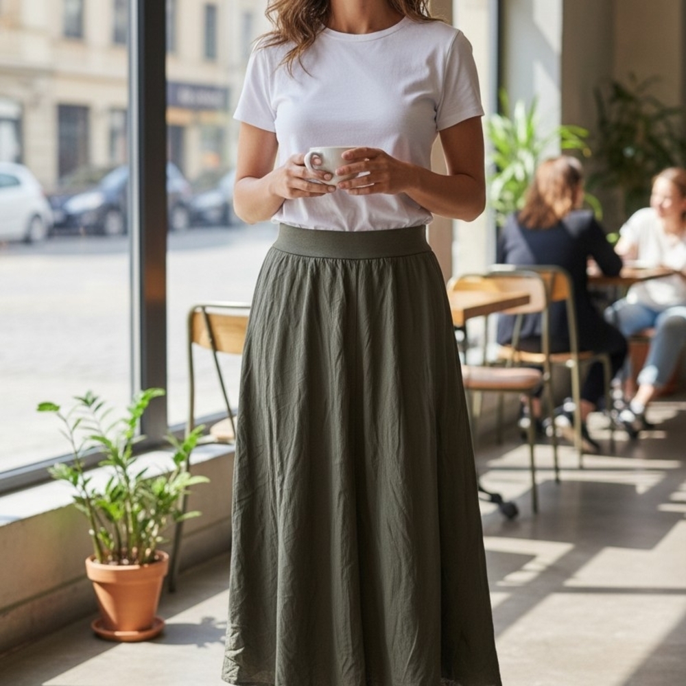 Groceries Organic Cotton Skirt